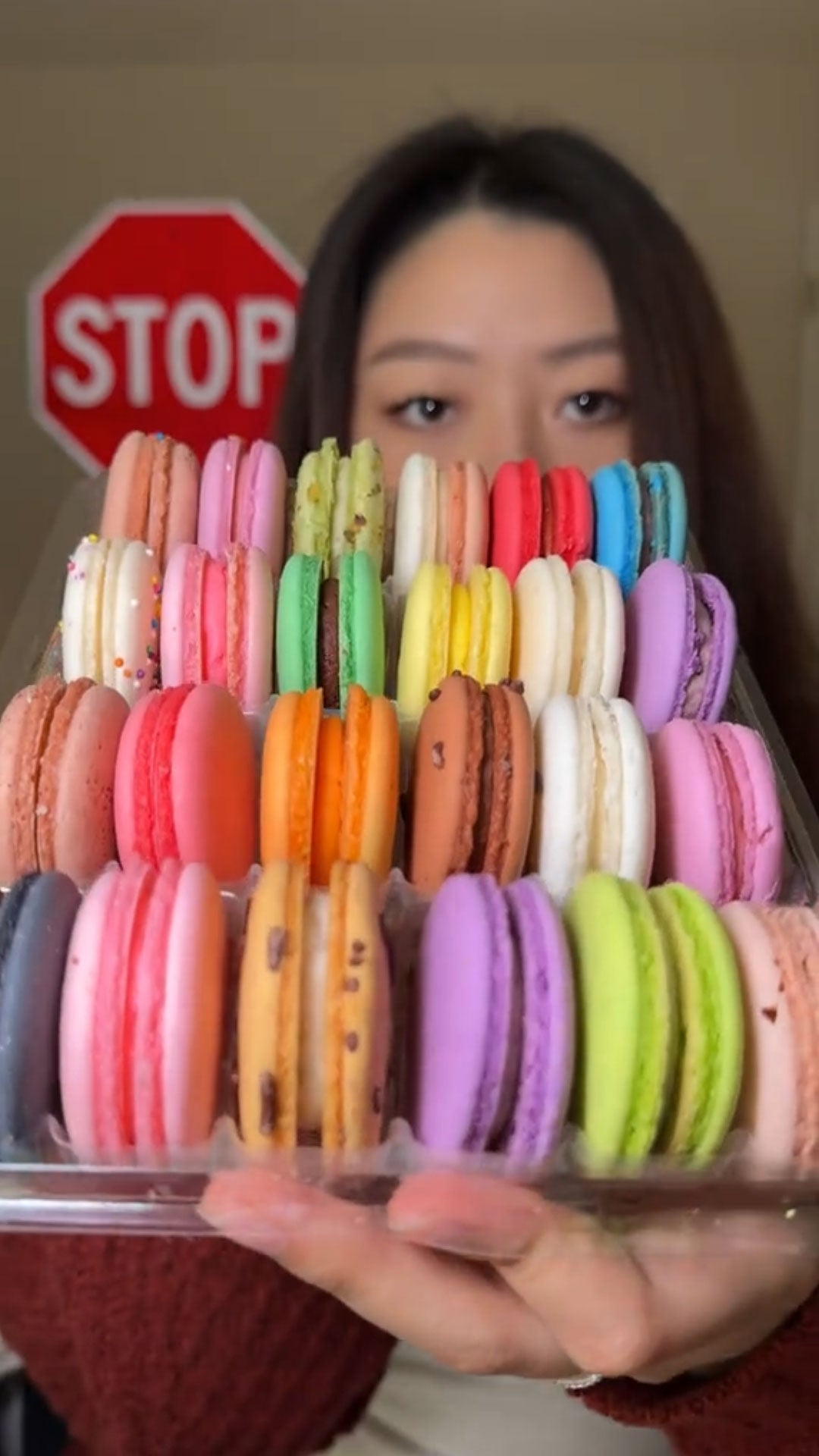 Vanilla Macaron Cookies Gift Box - 12 Count