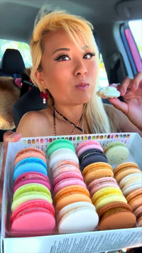 French Macarons - Macaron Bites American Flag (24 Count)