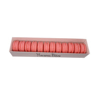 French Macaron Gift Box, Strawberry, 12-Pack
