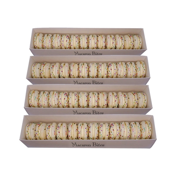 French Macarons - Cake Batter Flavor - 48 Count