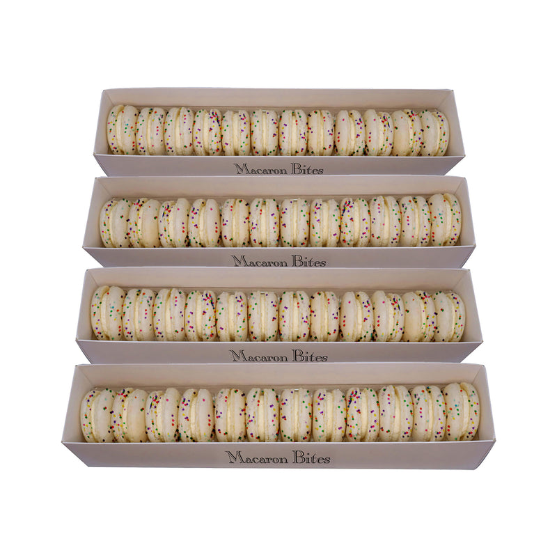 French Macarons - Cake Batter Flavor - 48 Count