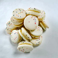Birthday Cake Macarons – Box of 24 French Macaron Cookies