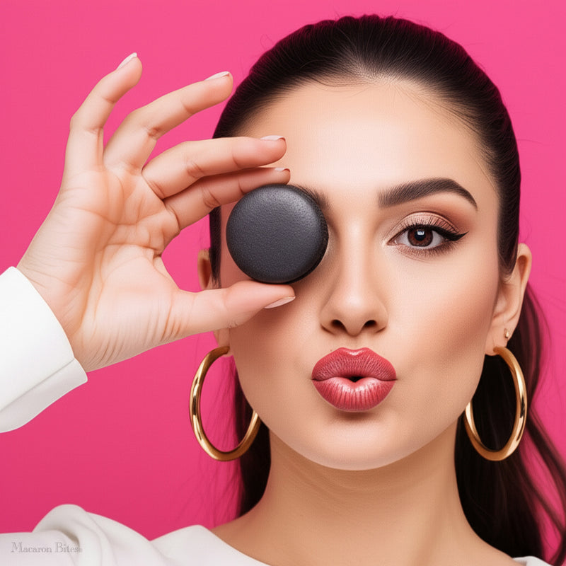 Macaron Bites® Box of 24 French Macarons – Cookies and Cream Flavor