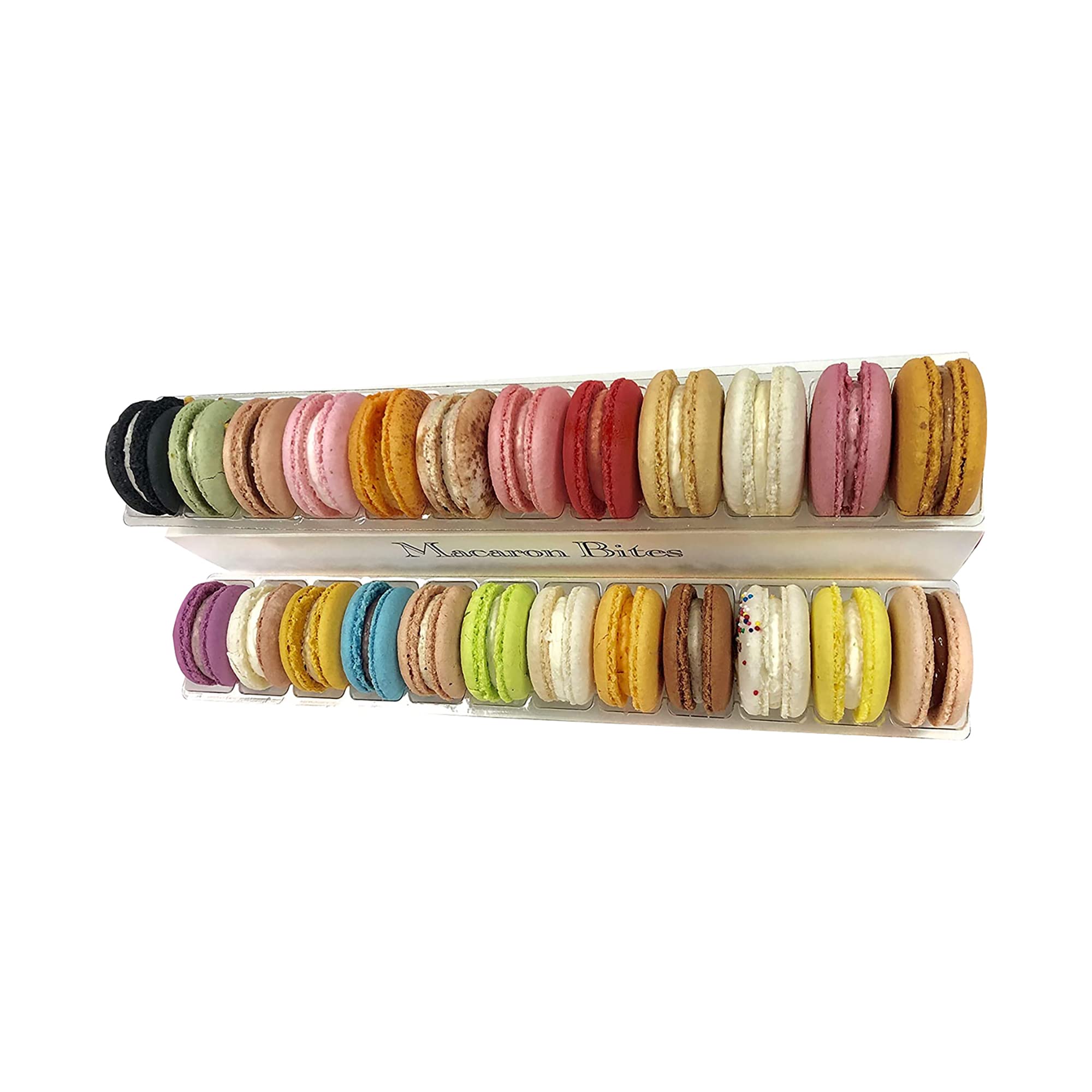 Gourmet Macarons Gift Box - 24 Pack | Assorted French Macarons and Coconut Macaroons in Elegant Gift Packaging