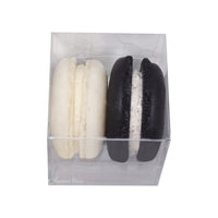 10 Black Tie French Macarons Party Favors Package