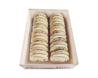Cake Batter Macaron Cookies Gift Box - 12 Count