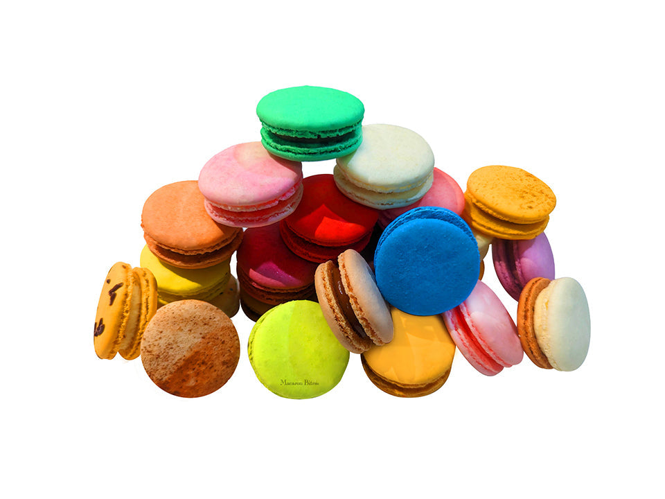 24 Assorted French Macaron Cookies Value Pack of 2 (48 macarons total)