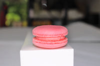 10 Pink and White French Macarons Party Favors Package