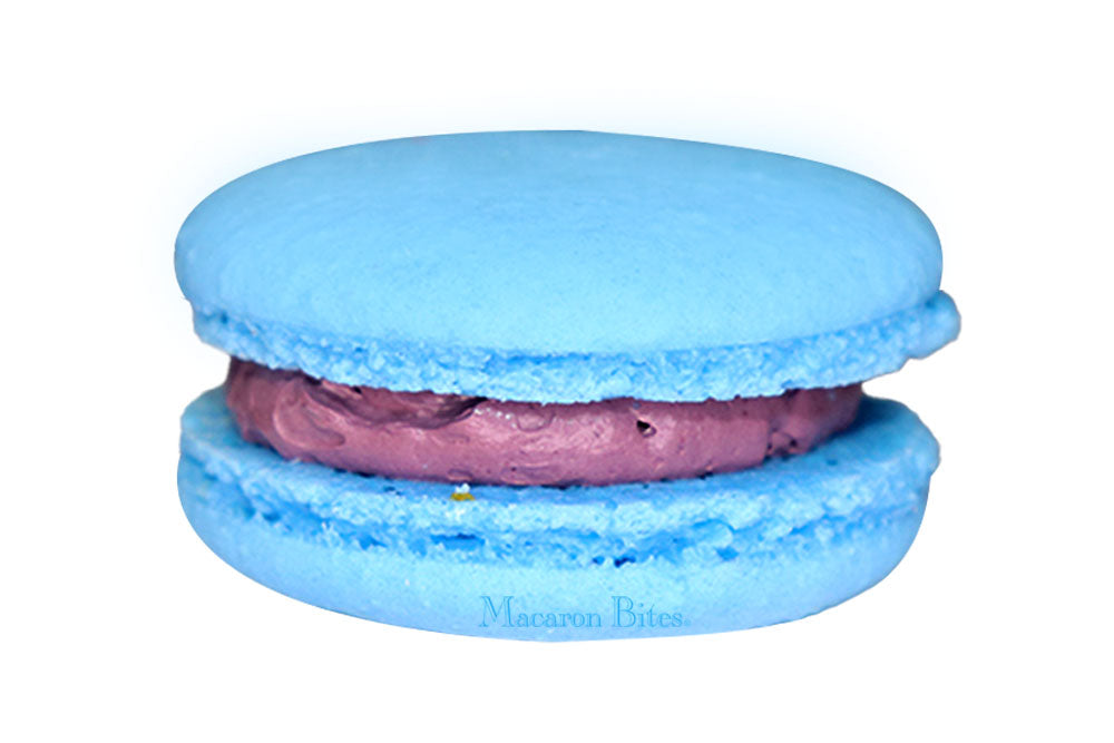 Blueberry Macarons Cookies Gift Box - 24 Count